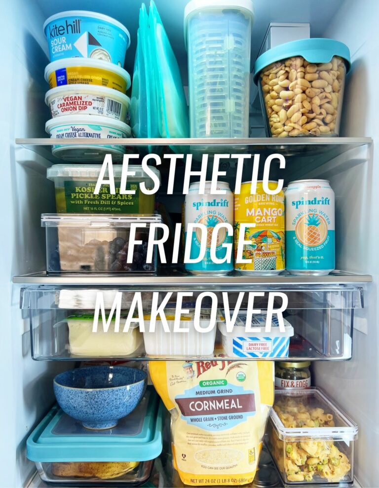aesthetic fridge makeover cover