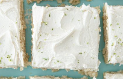 vegan key lime sheet cake